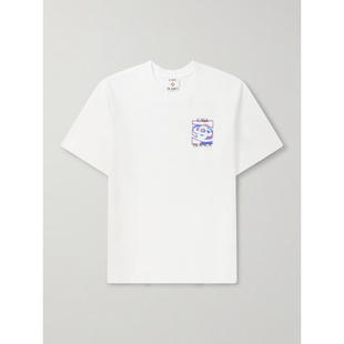 男士 Map SS26 Heat 徽标印花有机棉针织 T恤 Casablanca