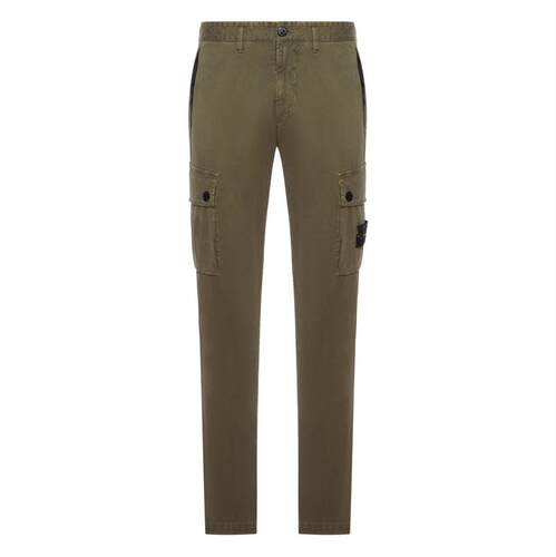 Stone Island 石头岛 男士 FW25 长裤 ISLAND 石头色绿色裤子