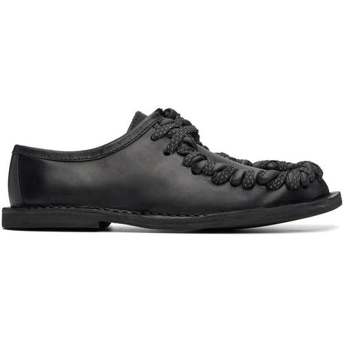 Camperlab 看步 男士 休闲皮鞋 黑色 Eki Lace-Up 德比鞋