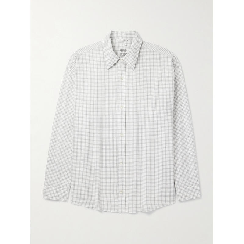 Mfpen 男士 SS26 衬衫 Network 宽松款格纹有机棉衬衫