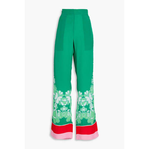 Borgo De Nor 女士 长裤 Havana 印花绉纱直筒裤