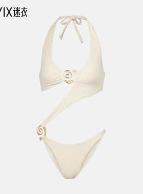 Same 女款挂脖螺旋形剪口泳衣 迷衣时尚