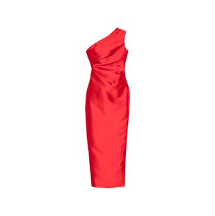 Solace London 女士 FW26 中长连衣裙 红色连衣裙