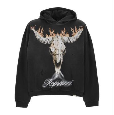 Represent 男士 SS26 卫衣 代表图案印花连帽衫