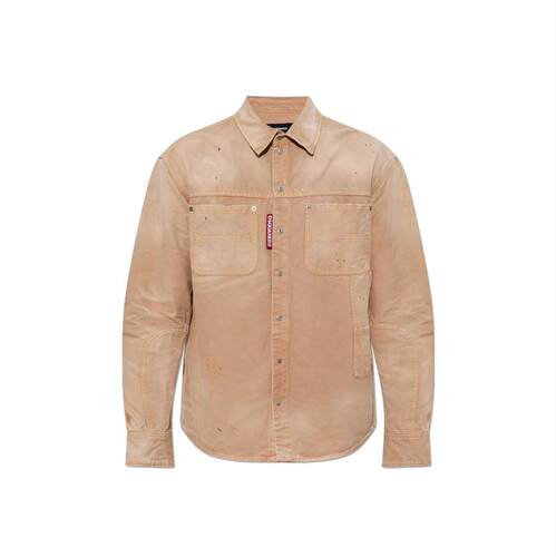 DSquared2 D二次方 男士 SS26 衬衫 Dsquared2 成衣染色工装