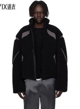 Heliot Emil 男款黑色 Custo Fleece 夹克 迷衣时尚