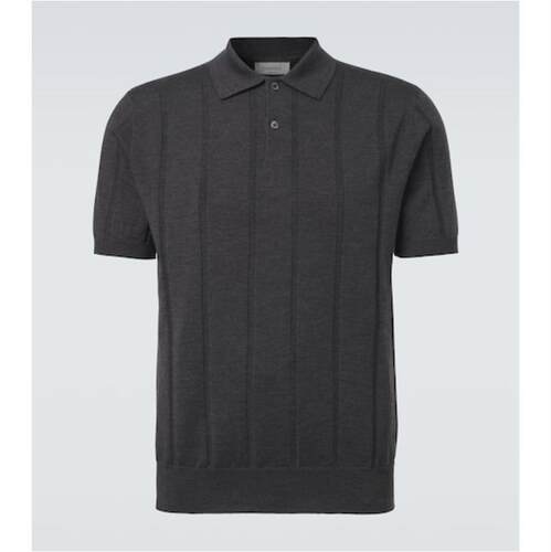 Canali 康钠丽 男士 POLO衫 初剪羊毛Polo毛衣