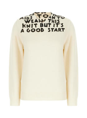 MM6 Maison Margiela 女士 SS25 毛衣 SIDA 印花毛衣