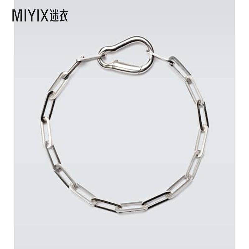 Mateo 男款Carabiner 纯银链条手链 迷衣时尚