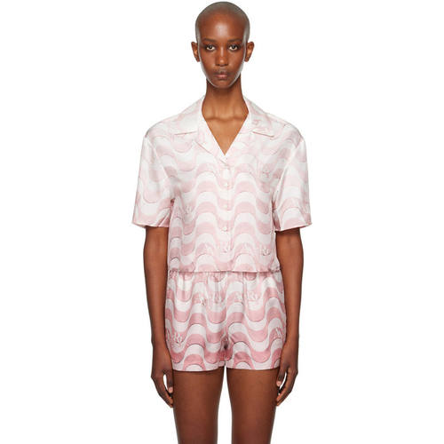 Amiri 埃米尔 女士 衬衫 AMIRI 粉色 Amiri Staggered Wave