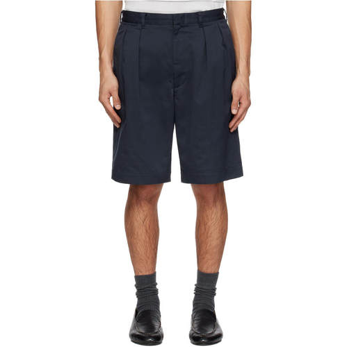 nanamica 七海之家 男士 短裤 海军蓝 Double Pleated Chino