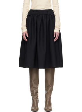 Fax Copy Express 女士 中长裙 黑色 Puffy 半身裙