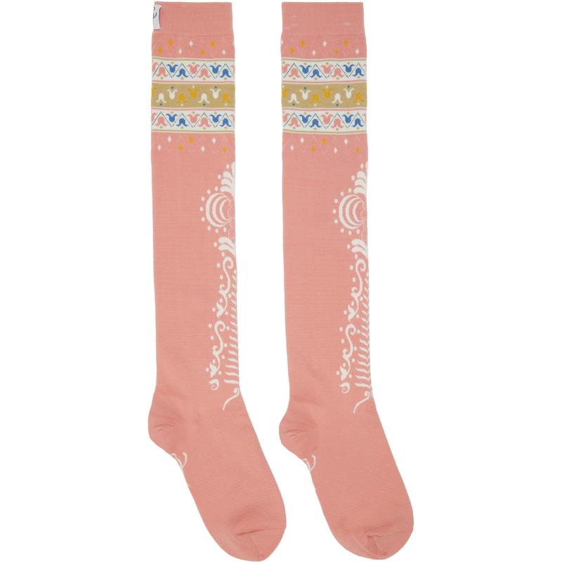 Conner Ives 女士 袜子 粉色长筒袜