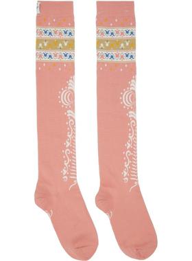 Conner Ives 女士 袜子 粉色长筒袜