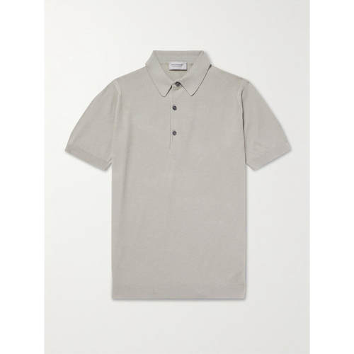 John Smedley 男士 SS26 衬衫 Roth 修身海岛棉Polo衫