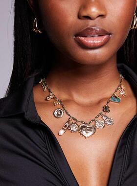 Aldo 女士 项链/吊坠 bohemian 精饰吊饰项链(金色)