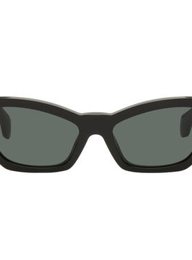 VERSACE范思哲 女士 太阳镜 黑色 Signature Cat-Eye 太阳镜