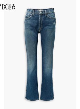 Mother Denim 女款Tripper Sneak 高腰直筒牛仔裤 迷衣时尚