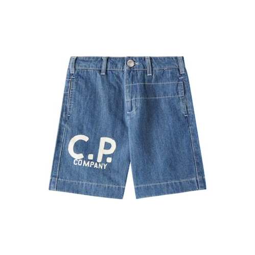 C.P. Company 中性（儿童） 牛仔短裤 徽标童装
