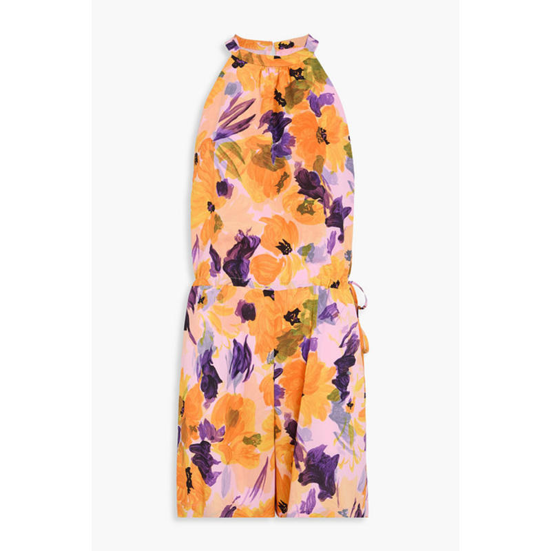 Dries Van Noten 女士 短款连身裤 印花双绉连体衣