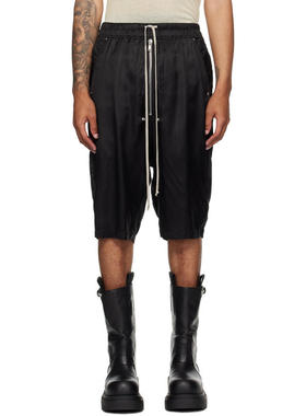 Rick Owens 瑞克·欧文斯 男士 短裤 黑色 Concordians Bela Pods