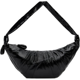 勒梅尔 黑色大号 男士 单肩包 Croissant SS26 Lemaire