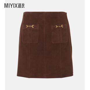 迷衣时尚 RIXO 绒面革迷你半身裙 女款 Wiley