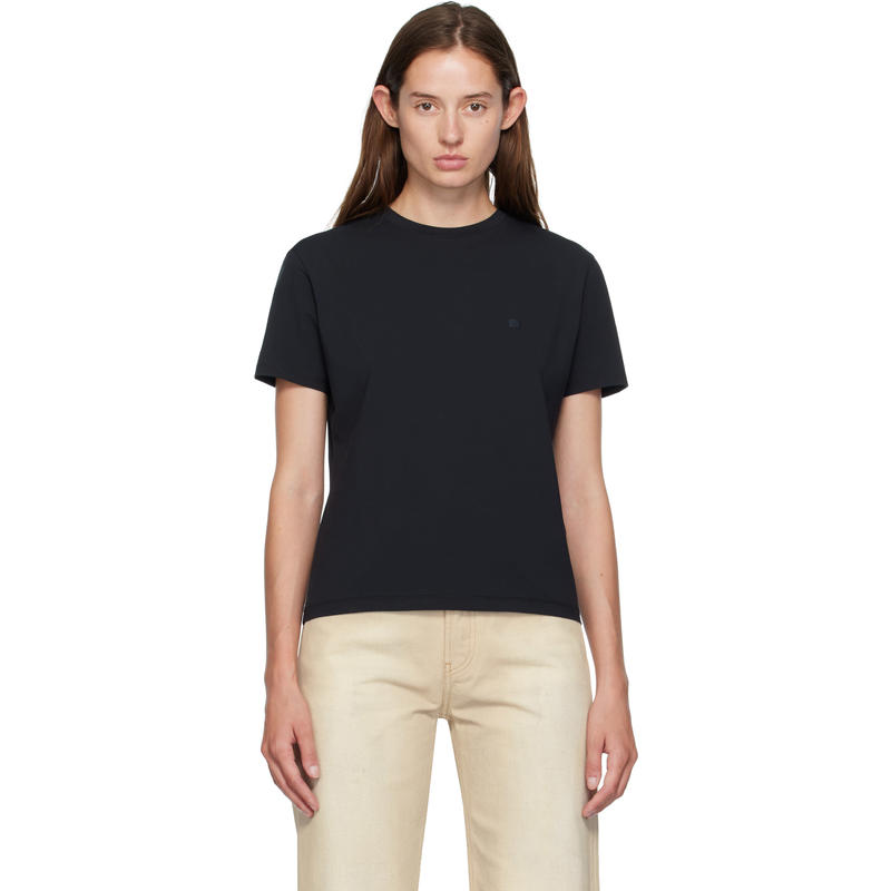 Acne Studios 女士 T恤 黑色 Regular Fit T 恤
