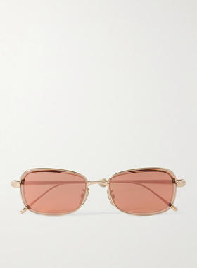 Loewe 女士 秋冬新品 太阳镜 方形框玫瑰镀金太阳眼镜