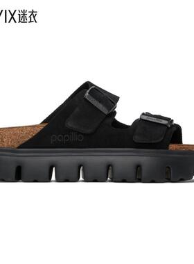 Birkenstock勃肯 女士 黑色 Papillio 系列 Narrow Arizona Platf
