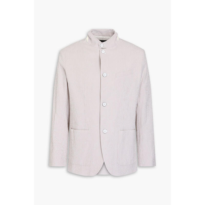 Rag  Bone 男士 夹克 Linden 棉混纺绉条纹西装外套