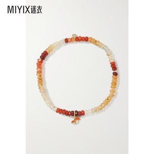 Sydney Evan  女 Mushroom 14K 黄金、搪瓷、蛋白石手链 迷衣时尚