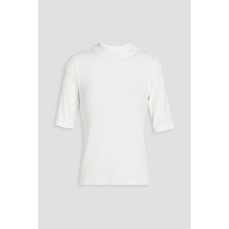 FRAME 女士 上衣 罗纹莫代尔混纺针织高领上衣