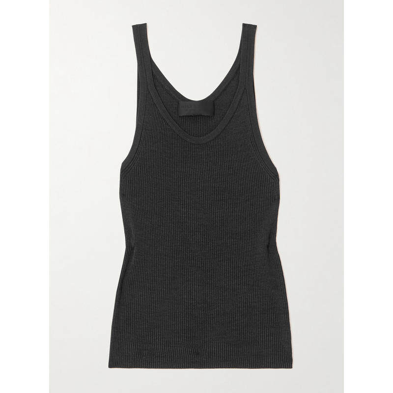 Nili Lotan 女士 FW25 背心 Selah 罗纹丝质针织布背心,女装/女士精品,背心吊带,淘宝优惠券,粉丝福利购,淘宝优惠卷