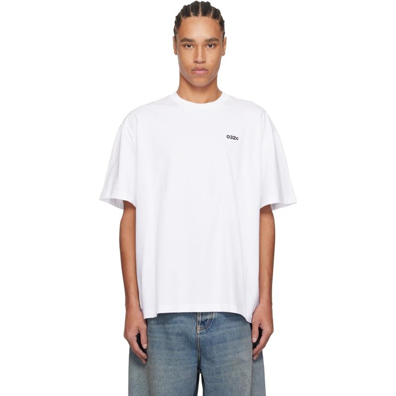 032C 男士 T恤 白色 SS-25, Paris T 恤