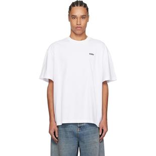 白色 032C T恤 Paris 恤 男士