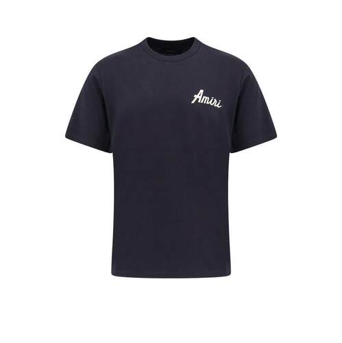 Amiri 埃米尔 男士 FW26 T恤 Amiri 徽标印花圆领 T 恤