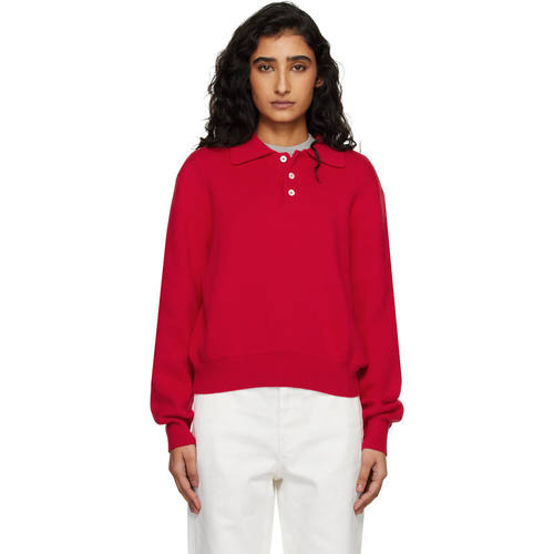 Dunst 女士 POLO衫 红色 Cashmere Collared Sweater Polo 衫