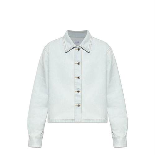 Off-White 女士 FW25 衬衫 米白色纽扣牛仔