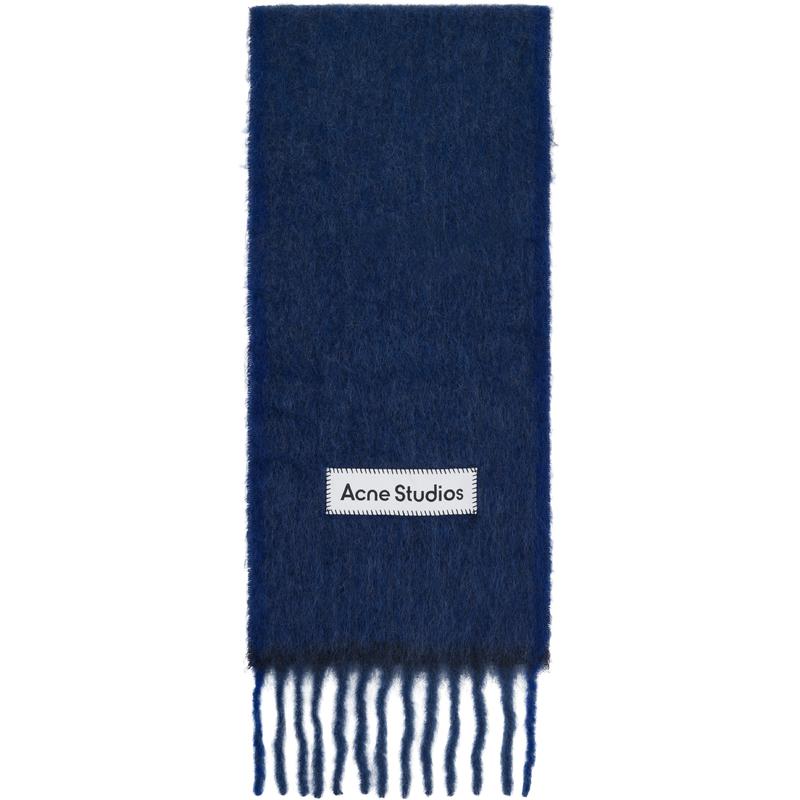 Acne Studios 男士 围巾 海军蓝 Wool Mohair 围巾