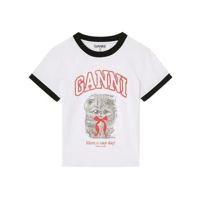 Ganni 甘尼 女士 SS26 T恤 
