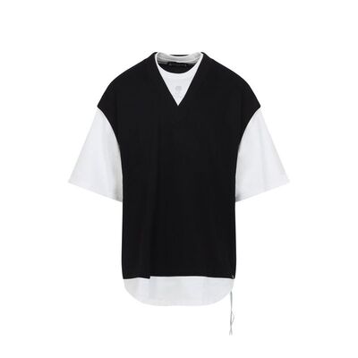 Mastermind Japan 男士 SS26 T恤 多层V领
