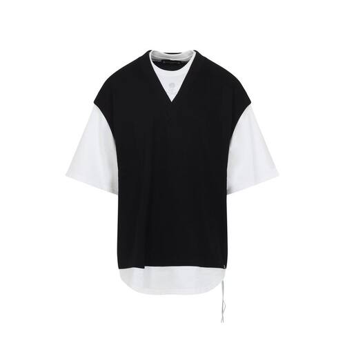 Mastermind Japan 男士 SS26 T恤 多层V领