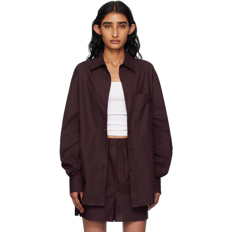 The Frankie Shop 女士 衬衫 紫色 Lui Organic Cotton 衬衫