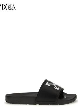 【秋冬新品】Off-White 男款灰白色 Arrow 露趾一腳蹬拖鞋 迷衣时