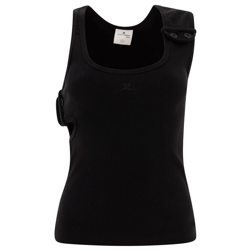 Courrèges 女士 秋冬新品 背心 罗纹坦克背心