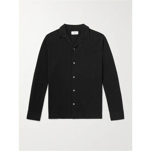 MR P. 男士 SS26 衬衫 Camp-Collar 棉质凸纹布