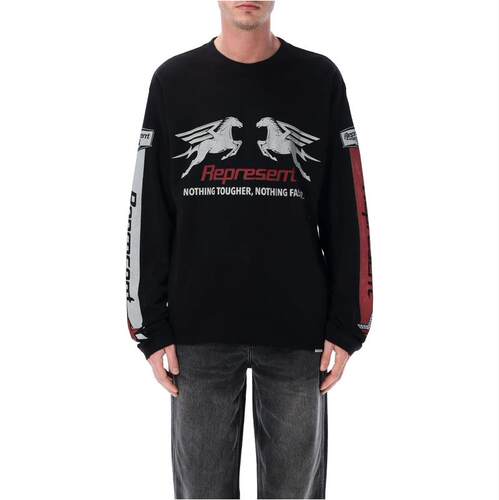 Represent 男士 SS26 T恤 Pegasus 网纱长袖