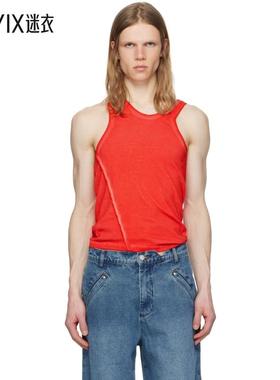 Spencer Badu 男款红色背心 迷衣时尚