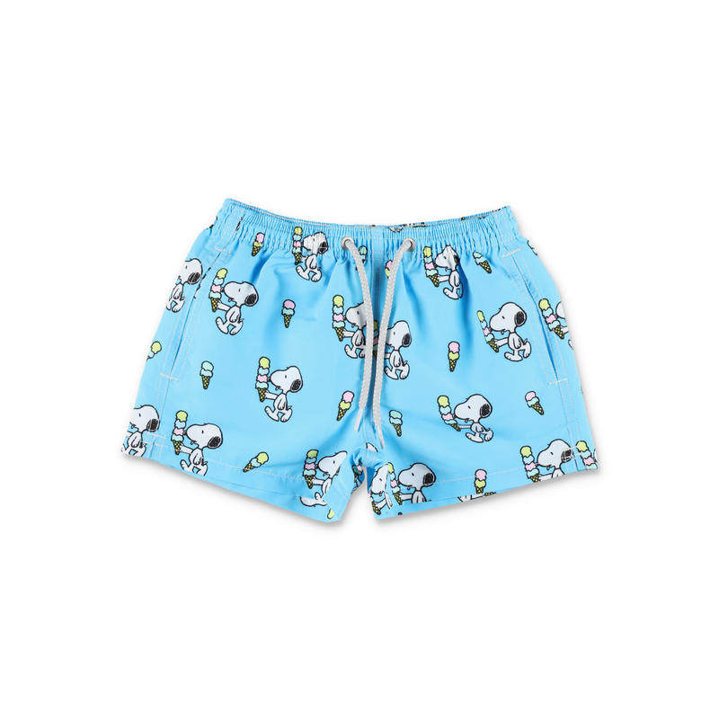MC2 Saint Barth 男童 SS26 泳裤 Snoopy for kids 牛仔童装